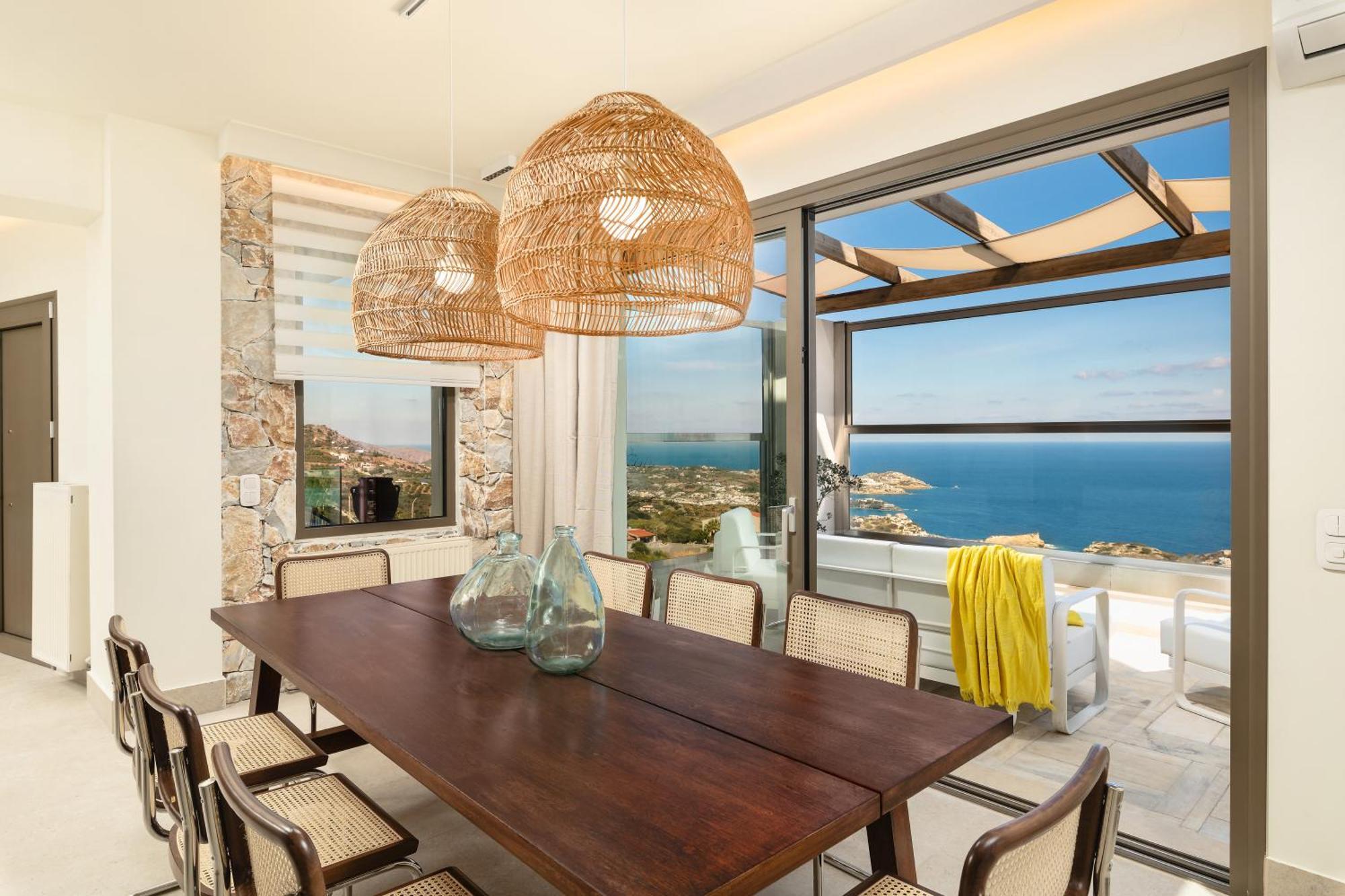 Minimalist Mediterranean Blue Key Villa With Sea View & Infinity Heated Pool Agia Pelagia  Extérieur photo