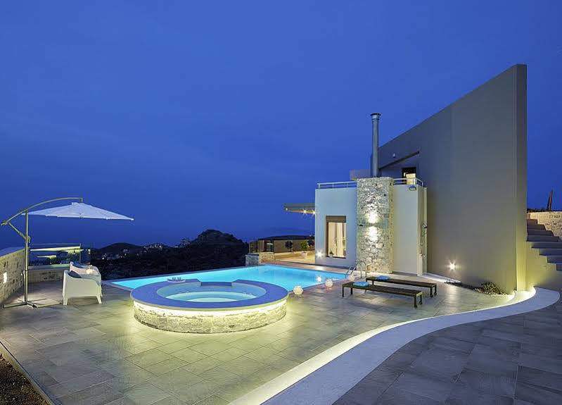 Minimalist Mediterranean Blue Key Villa With Sea View & Infinity Heated Pool Agia Pelagia  Extérieur photo